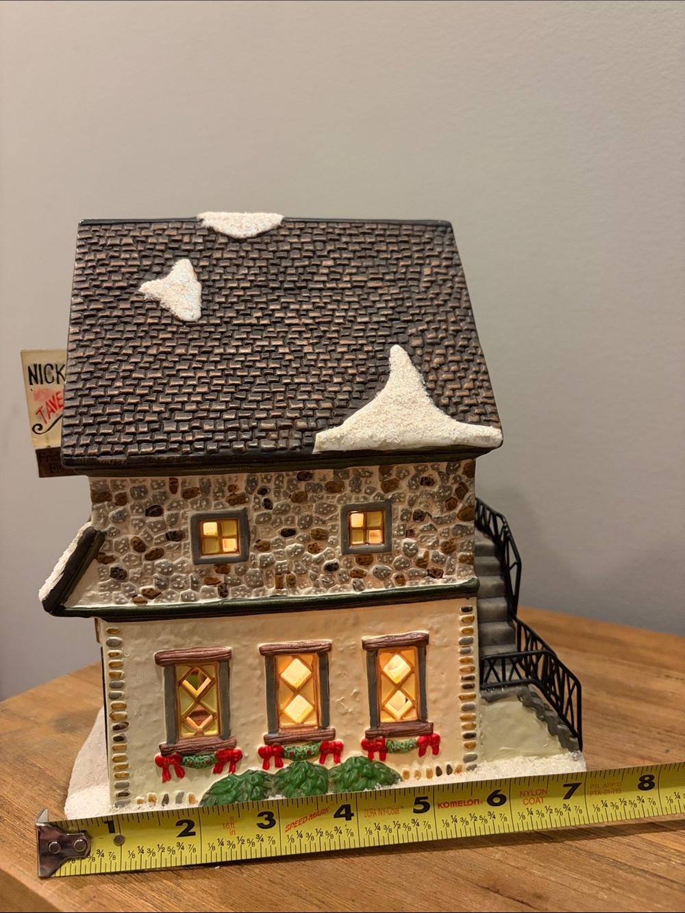 St. Nicholas Square Village Nick's Tavern Lighted Holiday Village Building Decor - Picture 16 of 16